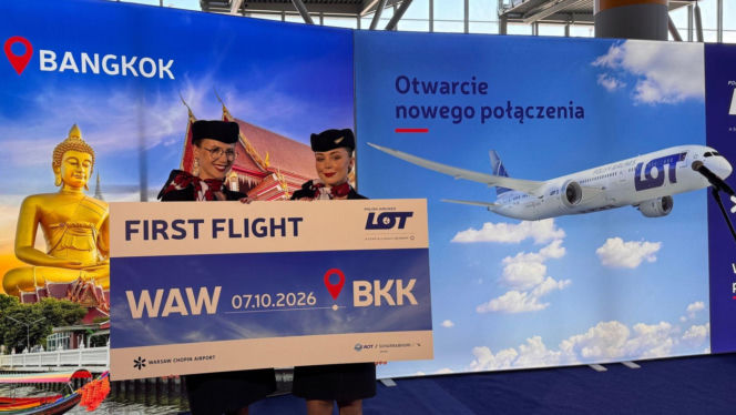 Z Warszawy do Bangkoku bez przesiadek. LOT wystartował z nową trasą