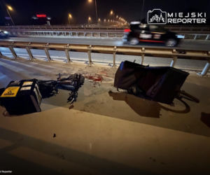 Rowerami dostarczali jedzenie, zderzyli się na wiadukcie. Polała się krew, jeden z nich stracił zęby!