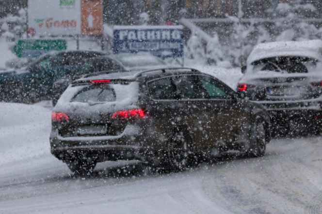 Intensywne opady śniegu w Zakopanem