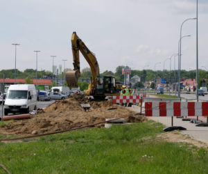 Remont skrzyżowania na DK61