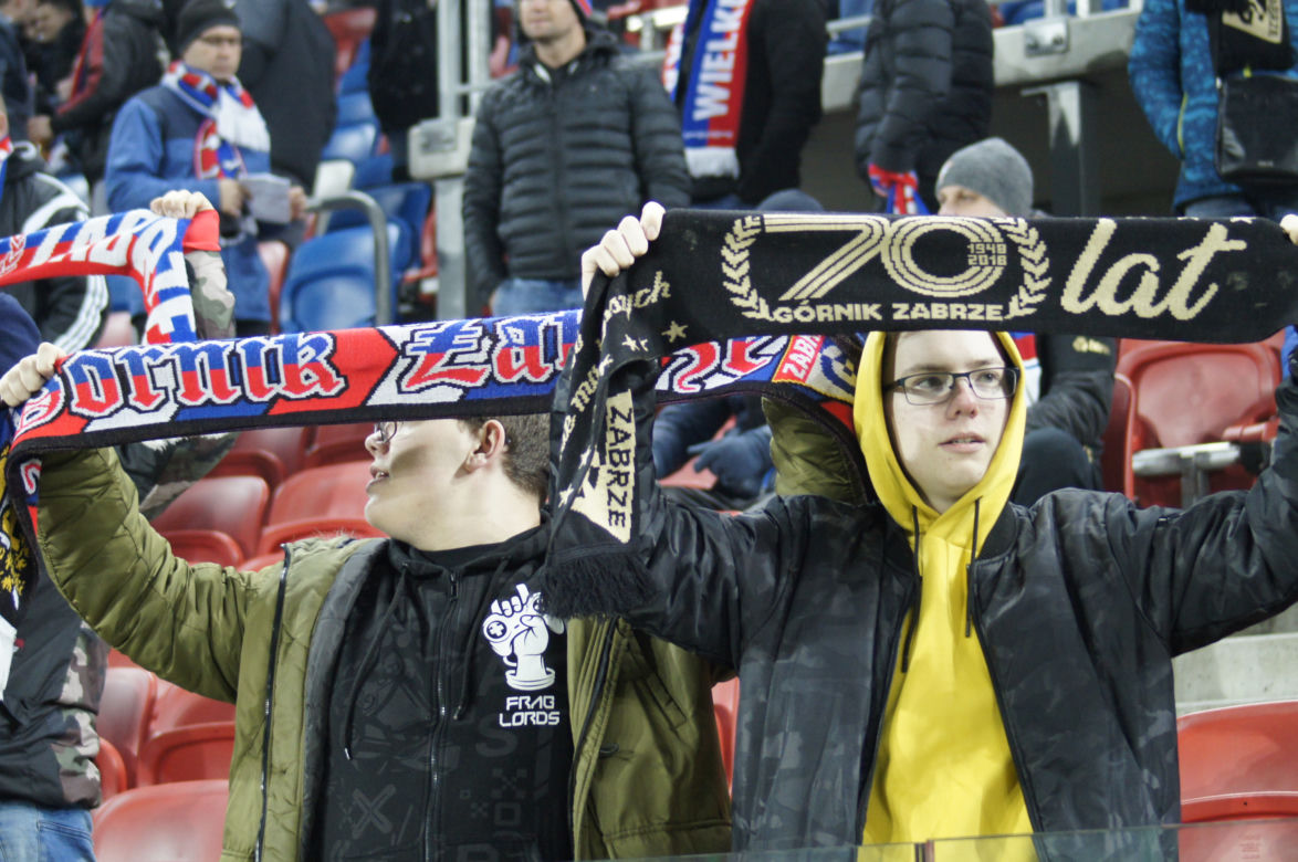 Górnik Zabrze - Lechia Gdańsk: Ponad 8 tysięcy fanów wspierało Trójkolorowych