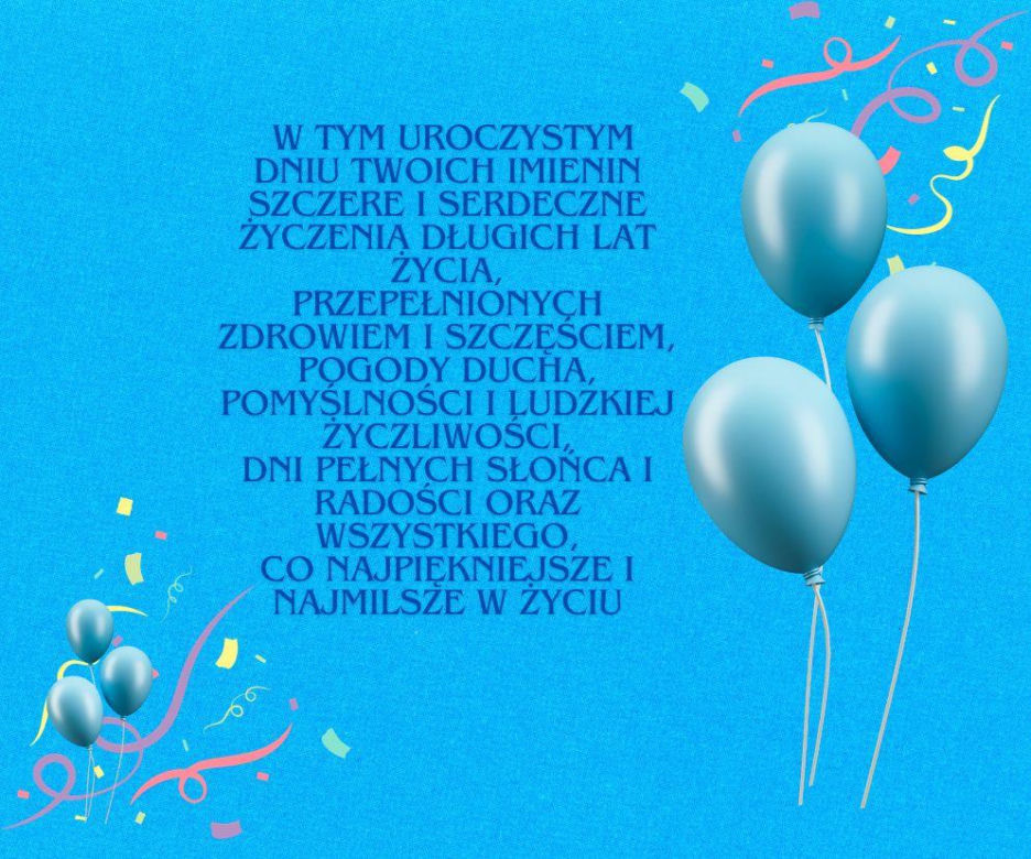 życzenia imieninowe