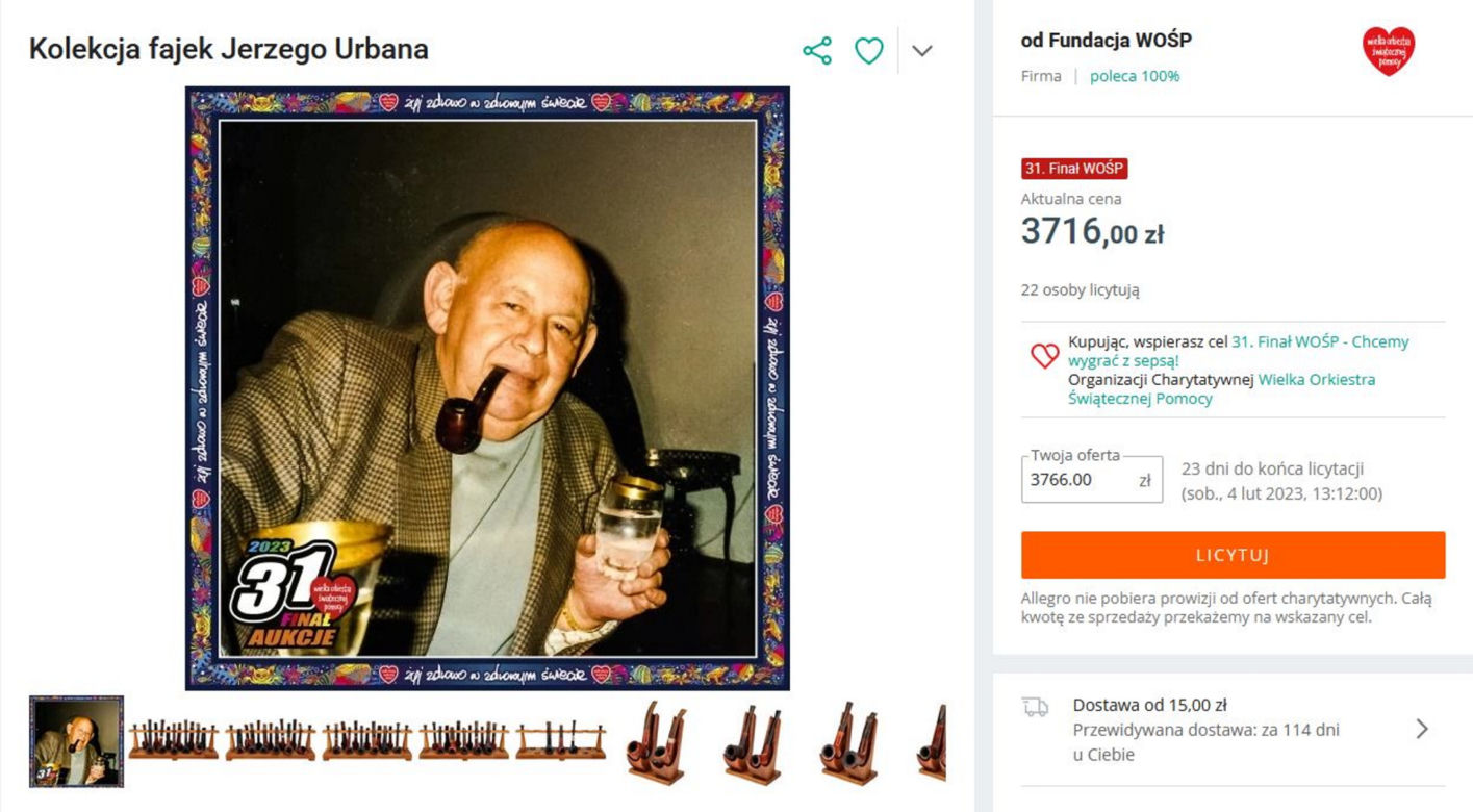 Kolekcja fajek Jerzego Urbana