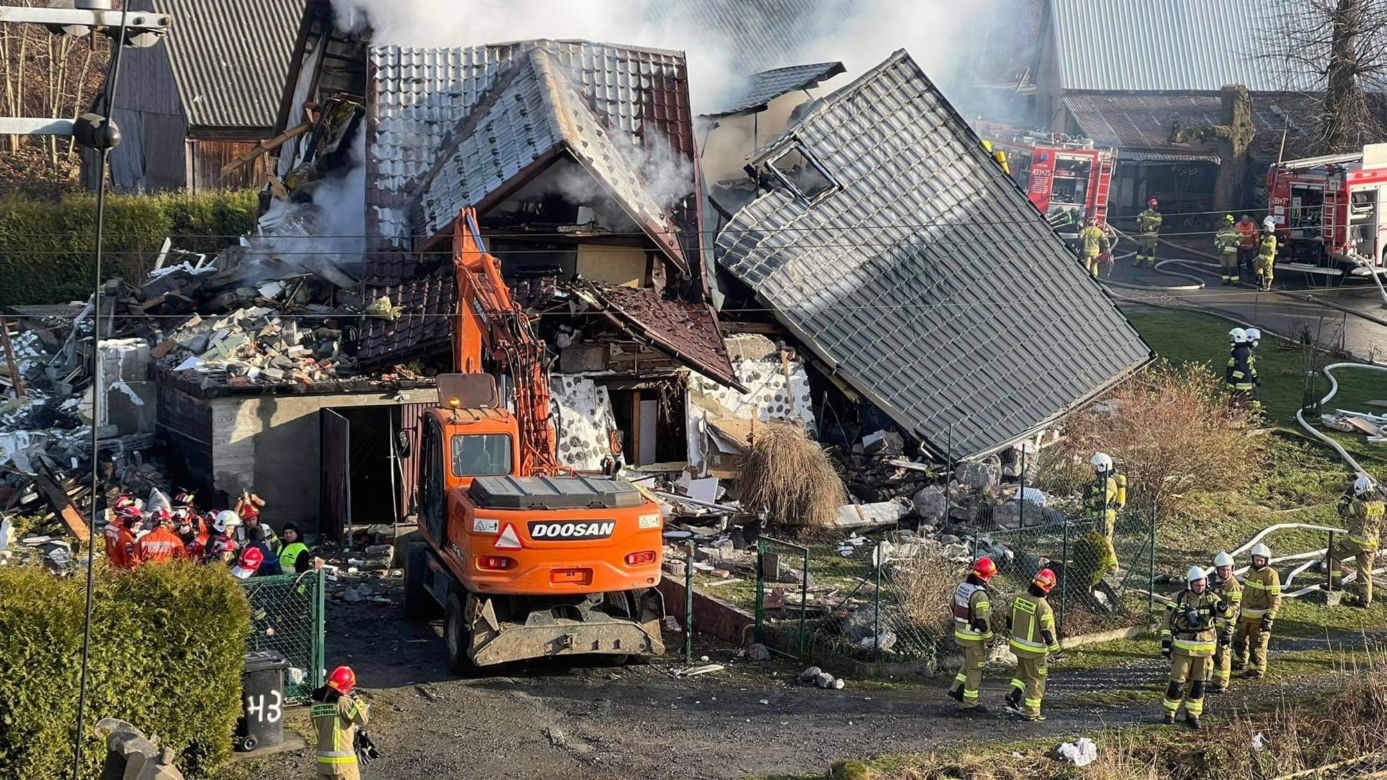 Tragedia w Ustroniu! Wybuch gazu rozsadził dom jednorodzinny