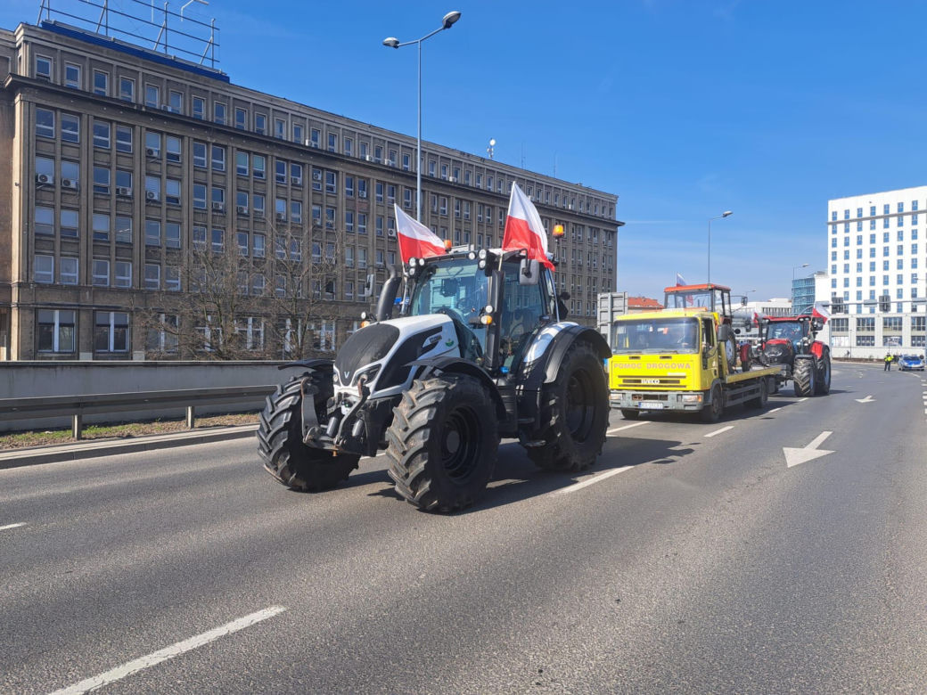 Protest rolników w Krakowie. 20.03.2024