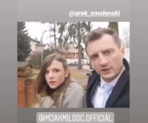 Ślub Uli  i Bartka w M jak miłość - kulisy, Bartek (Arkadiusz Smoleński), Lilka (Monika Mielnicka)