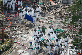 Hongkong/ Policja: zakończono przeszukiwanie pogorzeliska na osiedlu Tai Po; w pożarze zginęło 159 osób