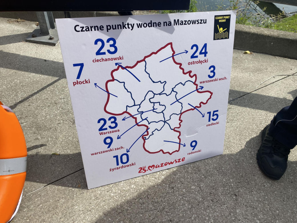 Czarne punkty wodne na Mazowszu