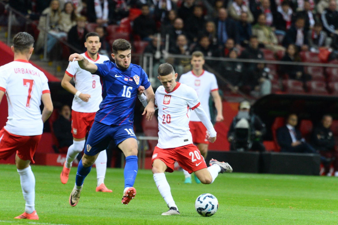 Mama Roberta Lewandowskiego na meczu z Chorwacją