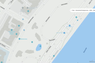 Niemieckie nazwy ulic w Szczecinie na mapach Bing