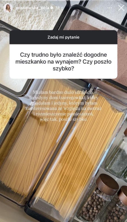 Pola Wiśniewska wyprowadziła się od męża