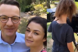 M jak miłość. Katarzyna Cichopek znów zabrała dzieci na plan! Marcin Mroczek nieźle jej przyciął - ZDJĘCIA, WIDEO