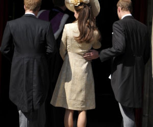 Ślub Zary Phillips i Mike'a Tindalla Książę Harry, Księżna Catherine, Książę William