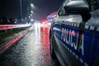 Napad z nożem w Kruszwicy. Policyjny pościg za skradzionym mercedesem