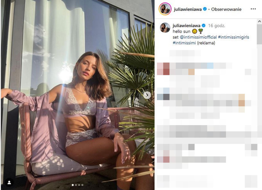 Julia Wieniawa zamiast rehabilitacji ciężka harówka
