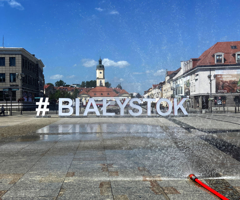 Kurtyny wodne w centrum Białegostoku