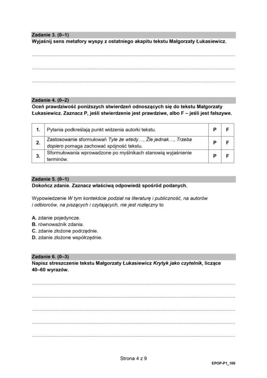 Matura poprawkowa 2022: Polski. Arkusz CKE, pytania, zadania, odpowiedzi [23.08]
