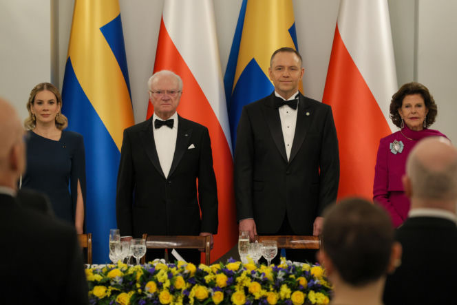 Marta Nawrocka, Karol Nawrocki, król Karol XVI Gustaw, królowa Sylwia