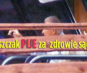 Kiszczak pije za zdrowie sądu