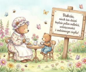 Kartka z życzeniami na Dzień Babci 2026
