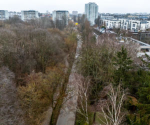 Przyszła trasa tramwaju wzdłuż Pola Mokotowskiego w Warszawie