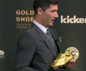 Robert Lewandowski ze Złotym Butem
