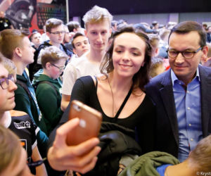 Premier Morawiecki na targach w Katowicach