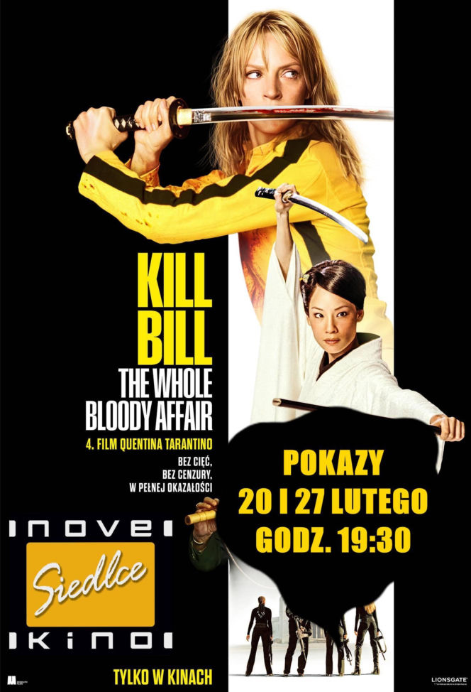 Legendarna wersja „Kill Bill” w NoveKino Siedlce już 20 i 27 lutego!