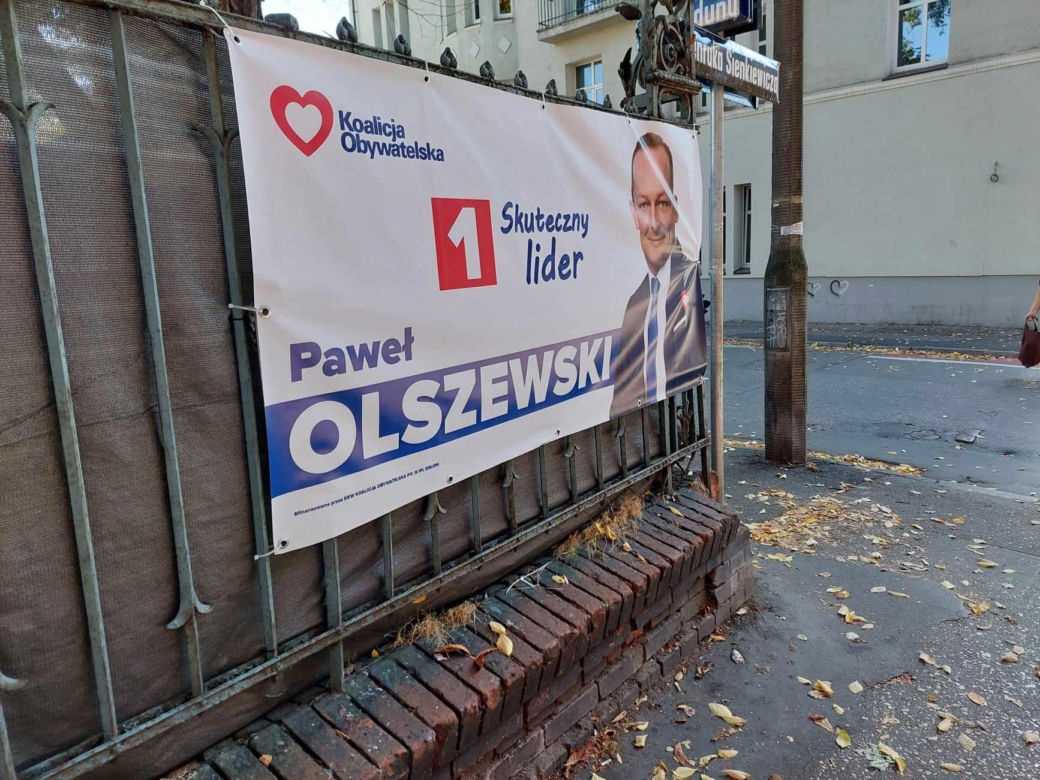 Banery wyborcze w Bydgoszczy