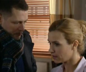 M jak miłość odc. 998. Małgosia (Joanna Koroniewska), Tomek (Andrzej Młynarczyk)