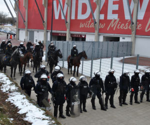 Demolka na stadionie Widzewa po meczu z GKS Tychy