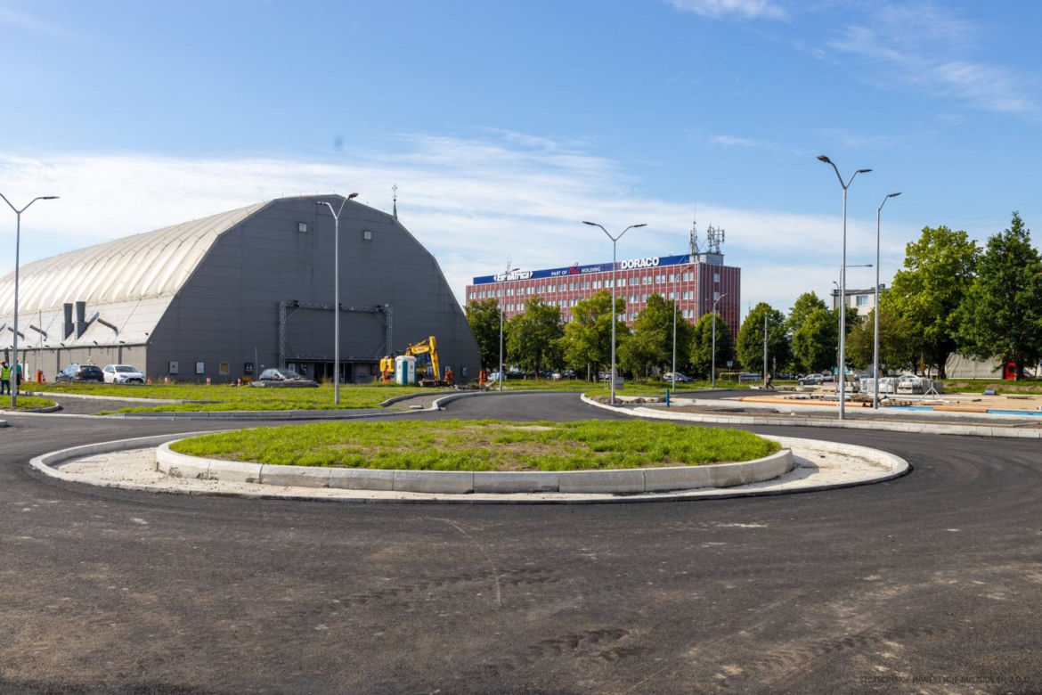Przebudowa układu drogowego na Międzyodrzu - czerwiec 2022