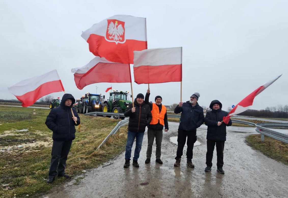 Protest rolników z Podkarpacia w Przeworsku