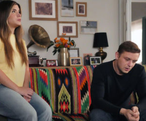 Barwy szczęścia, odc. 3335. Agata (Natalia Zambrzycka), Hubert (Marek Molak)