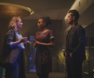 Komisarz Mama, odcinek 6, Emilia (Aleksandra Szwed), Maria (Paulina Chruściel), Piotr (Wojciech Zieliński)