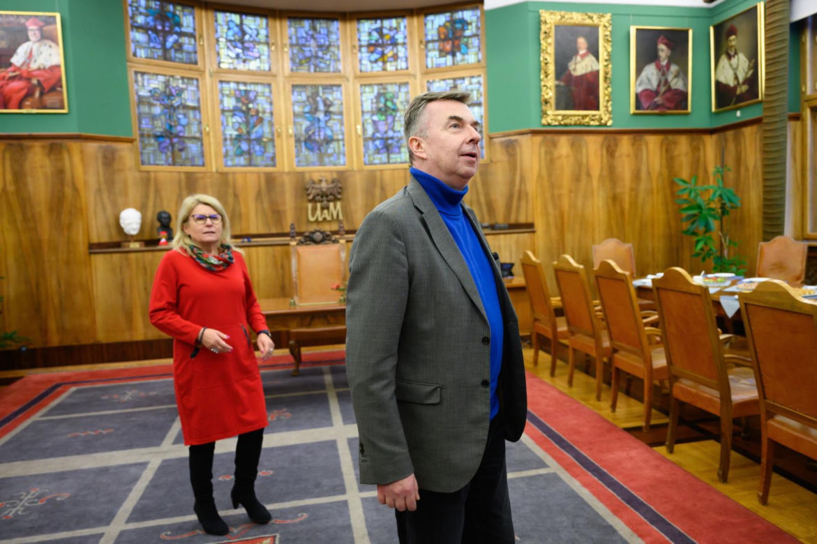 Minister nauki Dariusz Wieczorek w Poznaniu. DS "Jowita" zostaje! Znajdą się pieniądze na remont akademika