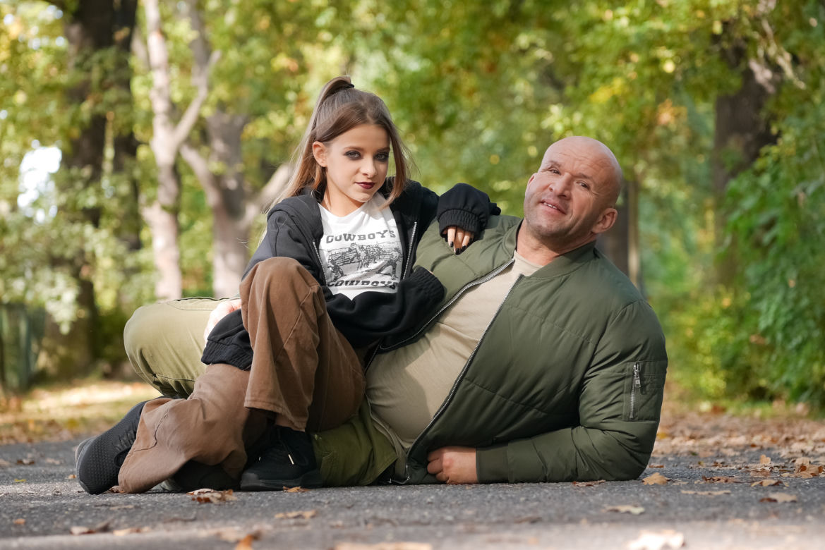 Pierwsza miłość: Fabian (Tomasz Oświeciński), Stasia (Maja Oświecińska) 