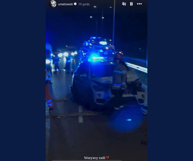 Odwołany koncert i rozbite samochody. Sławek Uniatowski brał udział w drogowym karambolu