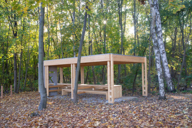 Park Żerański – altany i miejsca na ogniska