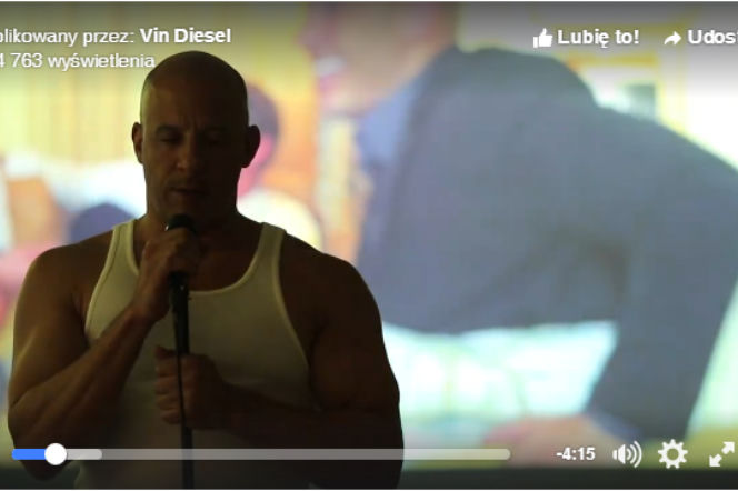 Vin Diesel śpiewa smutny hit na cześć Paula Walkera! [VIDEO]
