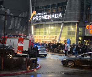 Alarm bombowy w centrum handlowym Promenada 