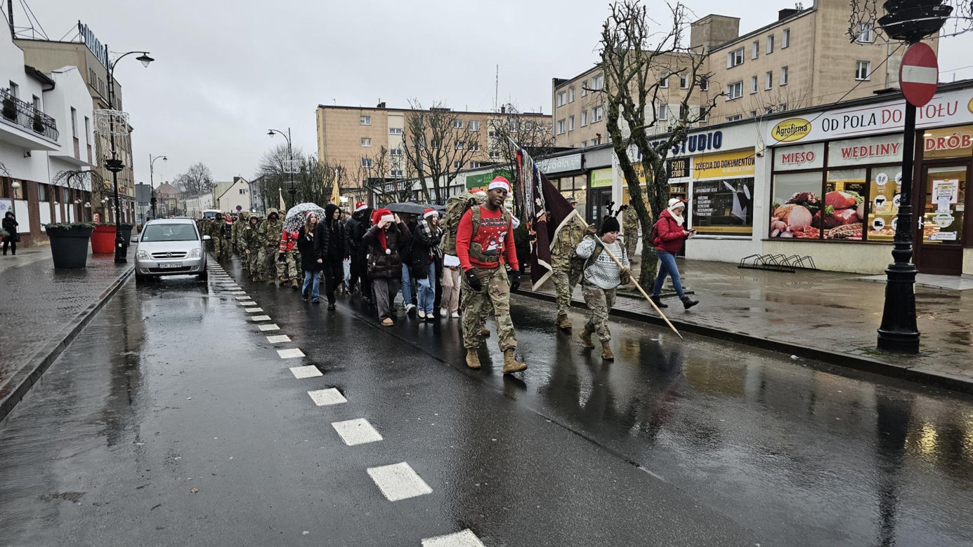 Marsz żołnierzy US ARMY w Drawsku Pomorskim 
