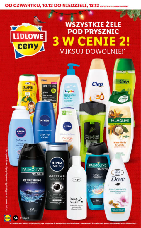 Żele pod prysznic "3 w cenie 2"