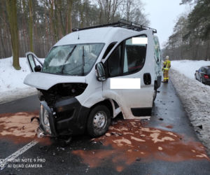 Wypadek na trasie Szymanowo - Słupia Kapitulna