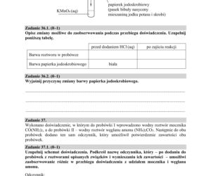 ARKUSZE CKE - Matura chemia - poziom podstawowy i rozszerzony 2019