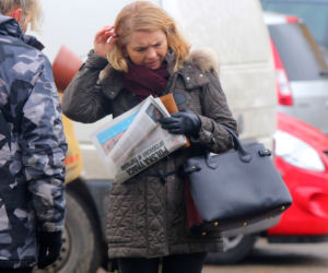 Małgorzata Tusk na bazarku