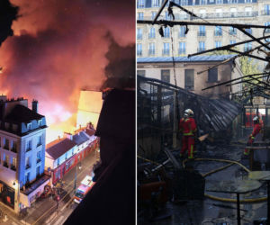 Ogromny pożar w centrum Paryża. Zabytkowy targ doszczętnie spłonął