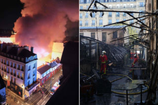 Ogromny pożar w centrum Paryża. Zabytkowy targ doszczętnie spłonął
