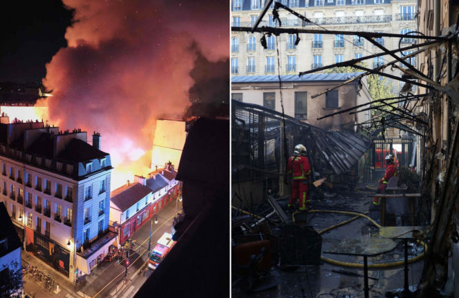 Ogromny pożar w centrum Paryża. Zabytkowy targ doszczętnie spłonął