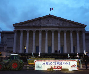 Protestyrolników w Paryżu